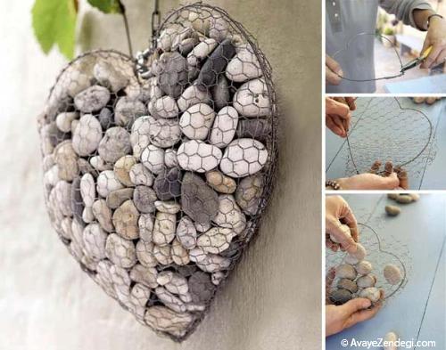 ایده های ارزان برای تزئین سنگ های باغ