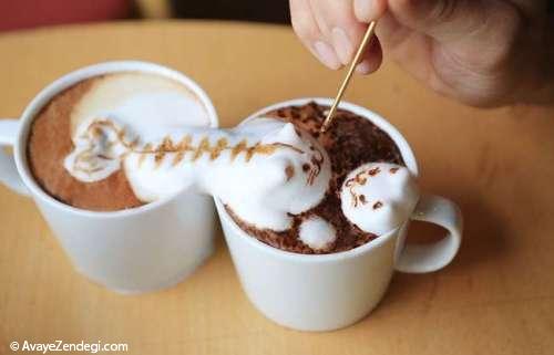 تصاویر شگفت انگیز از تزئین قهوه اسپرسو