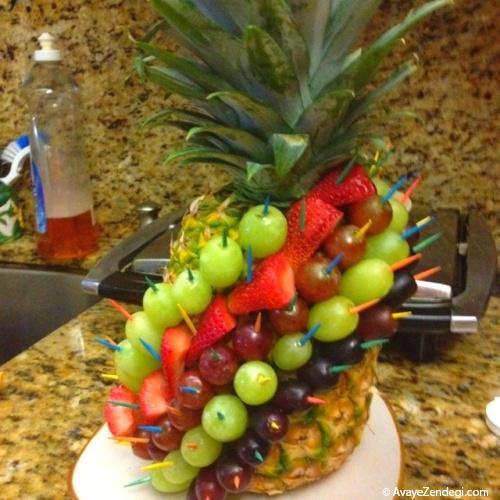 ایده هایی جالب برای استفاده از آناناس در تزئین