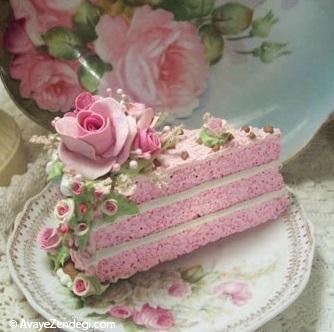 کیک گلدار مخصوص عروسی